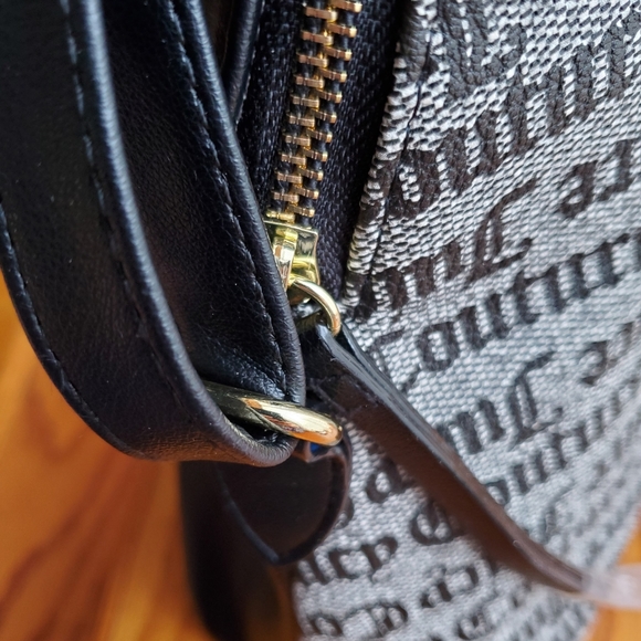 Juicy Couture Gothic Status Black Crazy For You Dome Satchel New. - Picture 7 of 8